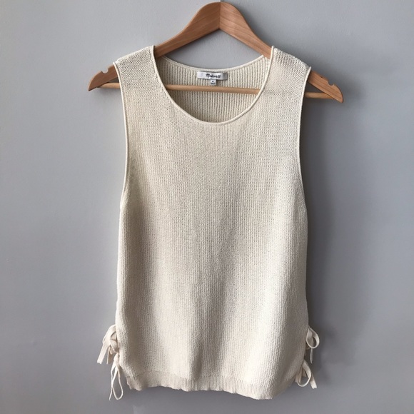 Madewell Tops - NWT Madewell Side-Tie Sweater Tank